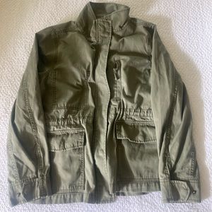 Madewell 100% cotton army green utility jacket